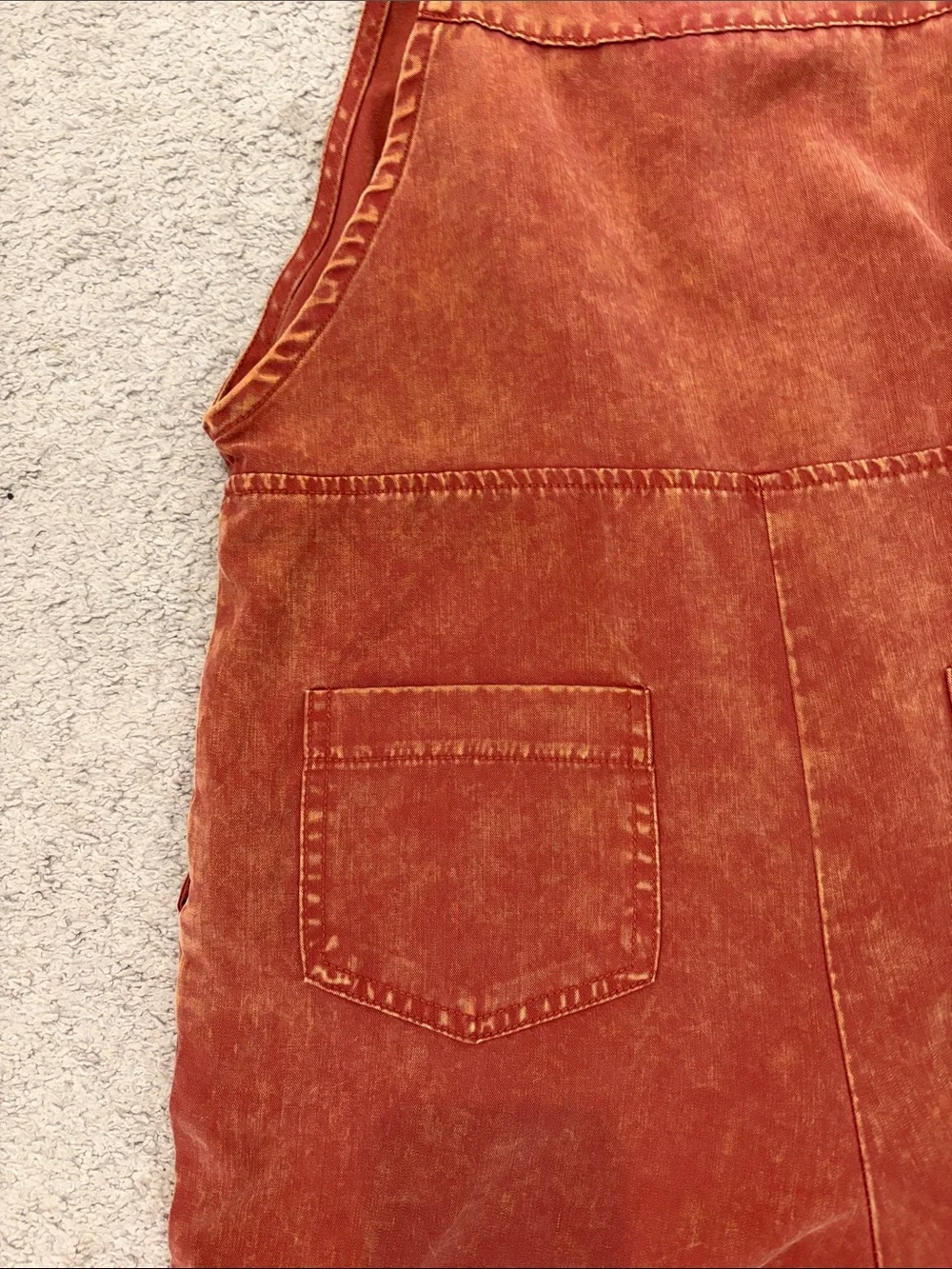 Xtraordinary Rust Orange Corduroy Kids Overalls